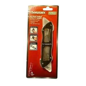 NEW Husky Retractable Utility Knife
